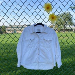 Frayed corduroy jacket